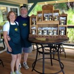 Ahualoa Mac nuts with owners in photo