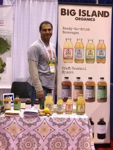 Big Island Organics booth at expo