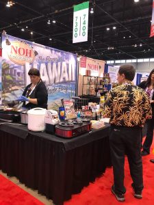 Noh foods booth at expo