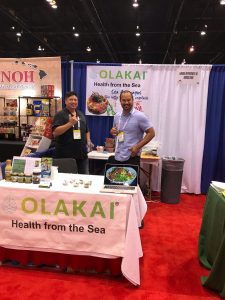 Olakai sea foods booth at expo