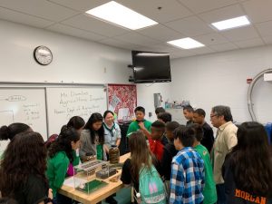 Plant Quarantine Education Specialist Kent Dumlao and inspector Shelby Ching hoped to inspire students to pursue careers in agriculture at the Ewa Makai Middle School Career Fair on Feb. 22, 2019. pic 2