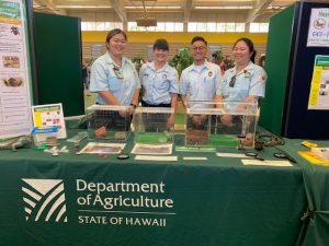 mobile inspection table where people could have the plants they purchased certified to go to neighbor islands or mainland