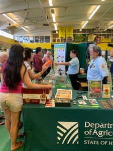 mobile inspection table where people could have the plants they purchased certified to go to neighbor islands or mainland